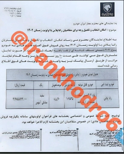 خبر مهم ایران خودرو برای مشتریانش 4 قیمت پژو