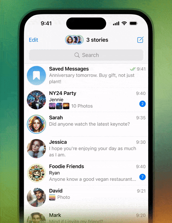 1706769272 93 آپدیت تازه تلگرام انتشار شد؛ تحول همه‌جانبه Saved Messages