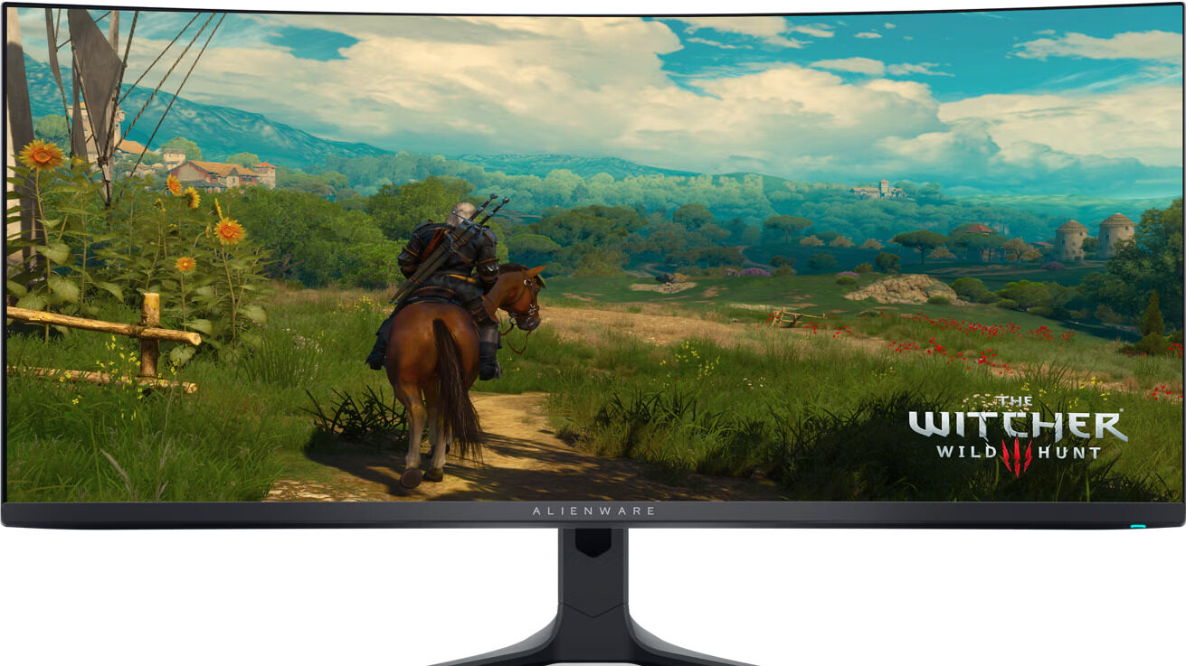 راهنمای خرید بهترین مانیتور گیمینگ_روشنفکر 187 مانیتور گیمینگ الین ور مدل Alienware 34 QD-OLED