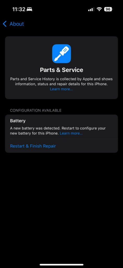 1726278492 335 پیکربندی قطعات جانشین‌شده آیفون‌های تعمیری روشنفکر