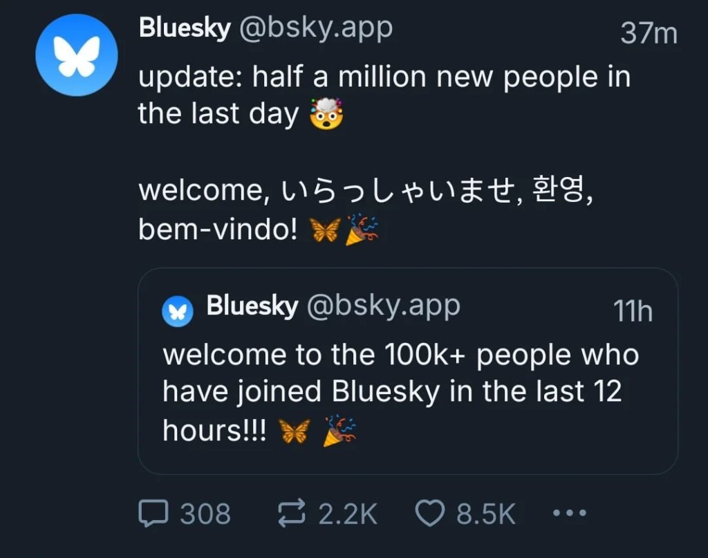 1729232169 981 نیم‌میلیون کاربر تازه به بلواسکای پیوستند روشنفکر