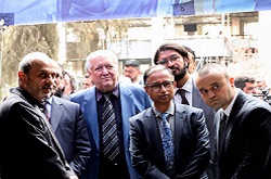 بازدید سفرای خارجی از ساختمان شیشه‌ای