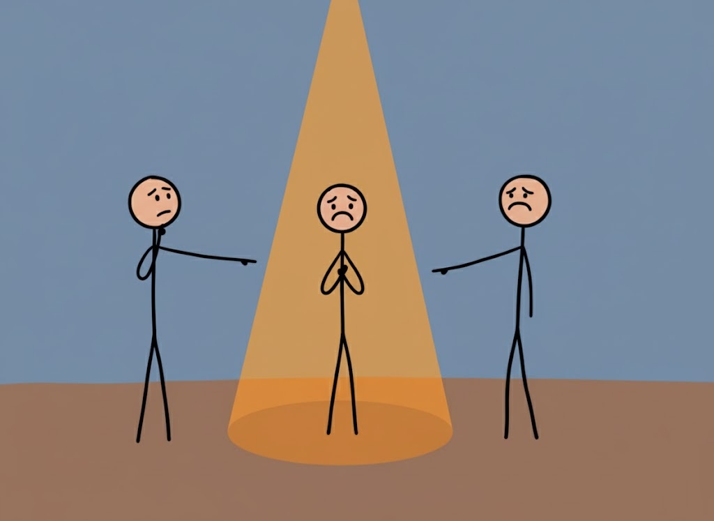 اثر اسپات لایت چیست و چرا دیگران آنقدر که فکر می‌کنید به شما توجه نمی‌کنند؟