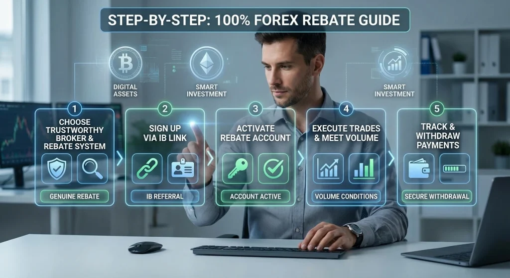 چگونه ریبیت ۱۰۰ درصدی دریافت کنیم؟ راهنمای کامل دریافت ریبیت از بروکرها 7 چگونه ریبیت ۱۰۰ درصدی دریافت کنیم؟ راهنمای کامل دریافت ریبیت از بروکرها